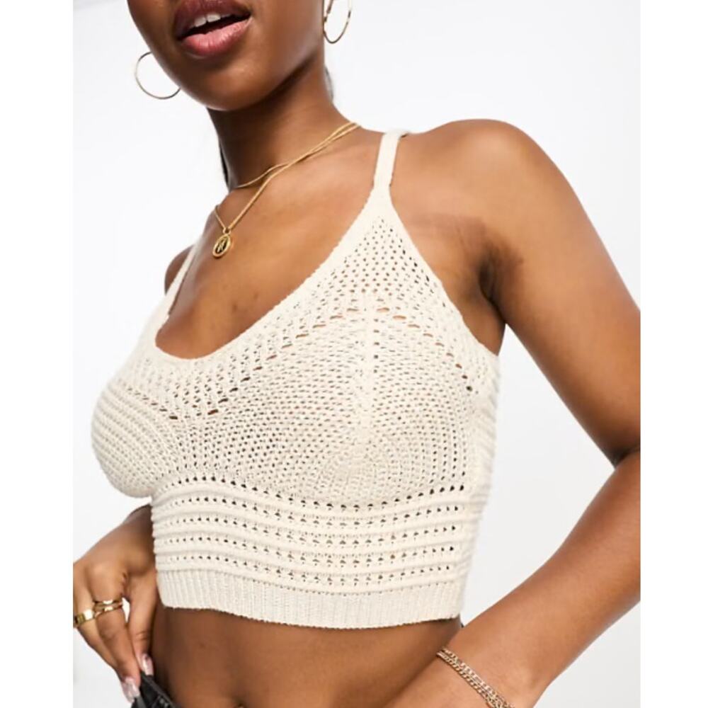 Vero Moda Crochet Crop Tank Size XL